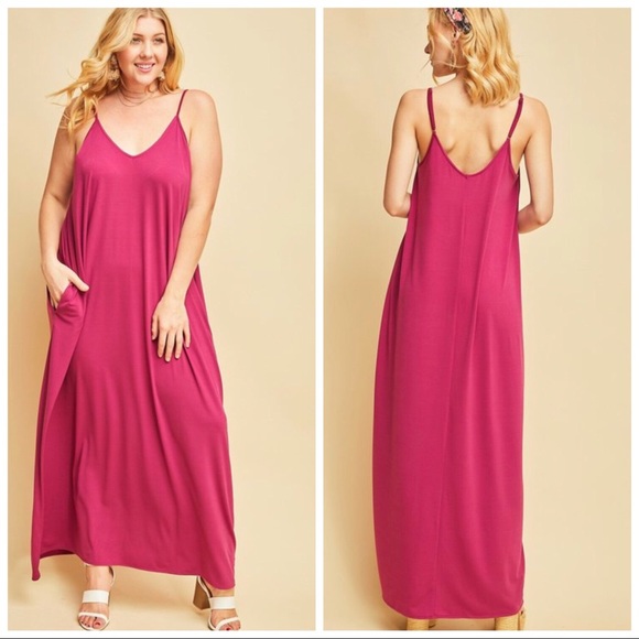 entro maxi dress with pockets